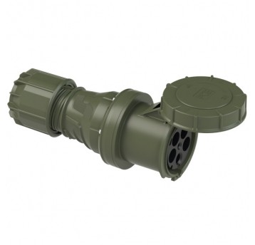 245-6.U GNIAZDO PRZENOŚNE 5P 125A 400V GNIAZDO PRZENOŚNE ZIEL. IP67