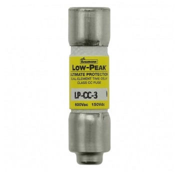 3A 600 VAC/150VDC, zwłoczna, klasa CC