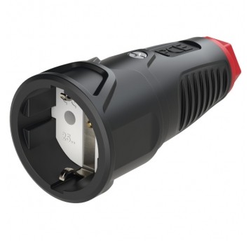 AK2.Gniazdo przenośne gumowe 16A 2P+Z 230V SCHUKO VDE IP20 TAURUS2