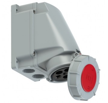 AK2.PCE 135-6p GNIAZDO STAŁE 5P 63A 400V CZERWONE IP67