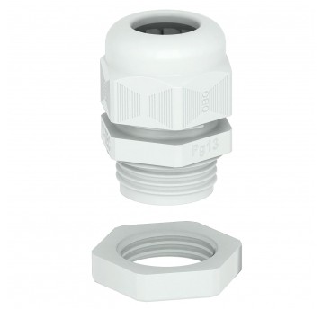 B.Dławik kablowy, gwint PG 16 zestaw z przeci jasnoszary