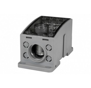 BLOK 400A(1x185/4x16-2x35,1x25,4x16,4x10) LKN szary