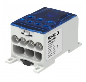 BLOK DYSTRYBUCYJNY OJL400A NIEBIESKI WEJ.1X240 WYJ.4X35/3X50