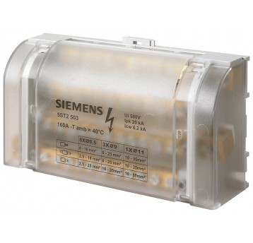 BLOK ROZDZIELCZY 4-BIEG.,160A, 690V, WEJŚC 1X10-35MM