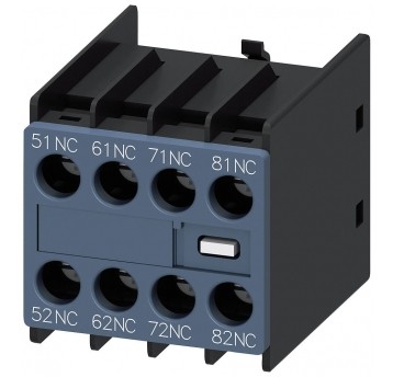 BLOK STYKÓW POMOCNICZYCH, 4NC, MONTAŻ CZOŁ