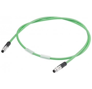 BUS CABLE FOR ET CONNECTION M8, ASSEMBLED 4-POLE, SHIELDED LENGTH 0.3 M