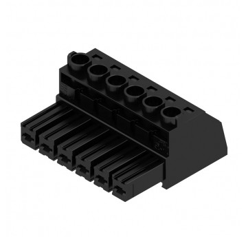 BVZ 7.62HP/06/180 SN BK BX PCB plug-in connector, female
