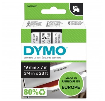 DY.TAŚMA D1 19mm CZARNY/PRZEZR TAŚMA