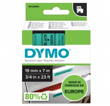 DY.TAŚMA D1 19mm CZARNY/ZIEL TAŚMA