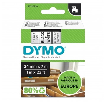 DY.TAŚMA D1 24mm CZARNY/BIAŁY TAŚMA