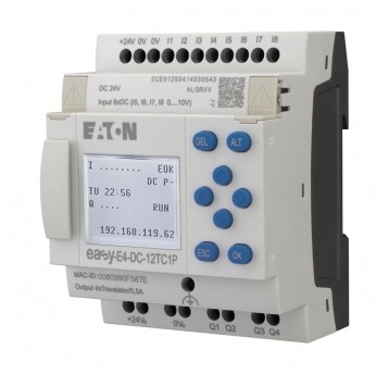 EASY-E4-DC-12TC1P EASYE4 8DI(4AI) 4DO-T 24VDC