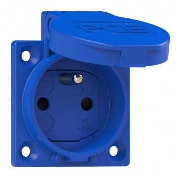 GNIAZDO 16A 250V TABLICOWE BOCZNE