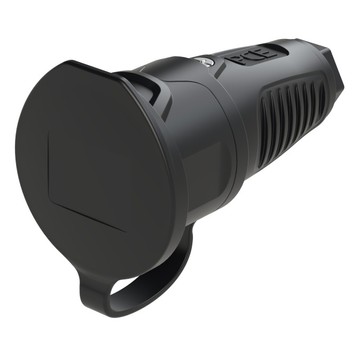 Gniazdo gumowe z zatyczką 16A 2P+Z 230V IP54 z bolcem uziemiającym 2411‑ss