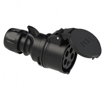 GNIAZDO PRZENOŚNE 32A 5P CZARNE