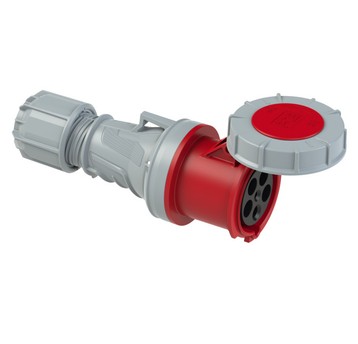 Gniazdo przenośne 63A 5P 400V czerwony IP67 POWER TWIST 235‑6