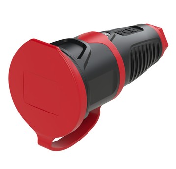 Gniazdo przenośne gumowe z zatyczką 16A 2P+Z 230V IP54 TAURUS2 2411‑srw
