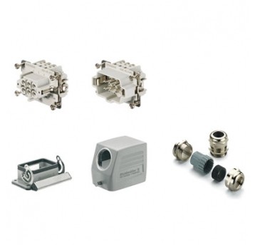HDC-KIT-HE 06.100 M ZŁĄCZE PRZEMYSŁOWE KOMPLET