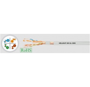 HELUKAT 300 4x2xAWG24 UTP kat 6 szary