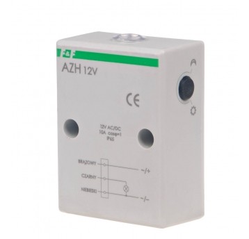 hermetyczny, Un=12V AC/DC, I=10A, przewód AUTOMAT ZMIERZCHOWY