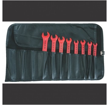 HP.Zestaw kluczy płaskich jednostron. VDE 8 elem.w pokrowcu