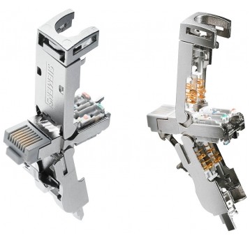IE FC RJ45 PLUG 180 4X2 RJ45 CONNECTOR