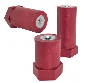 IZOLATOR KOLUMNOWY POLIAMID H55-M8 D30 CZERWONY