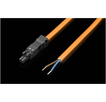 Kabel przyłączeniowy do oświetlenia system. Zasilanie, 2-bieg. 1szt