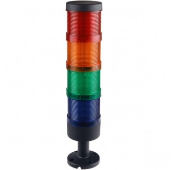 KOLUMNA SYGNALIZACYJNA 70MM KOMPLETNA LED CZERW,ŻÓŁ,ZIEL,NIEB 24VDC