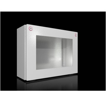 KX OBUDOWA BUS 400x300x155mm Z POKRYWĄ NA ZAWIASACH Z SZYBĄ