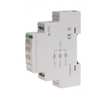 lampka kontrolna zasilania, 3xLED żółta, U WSKAŹNIK ZASILANIA