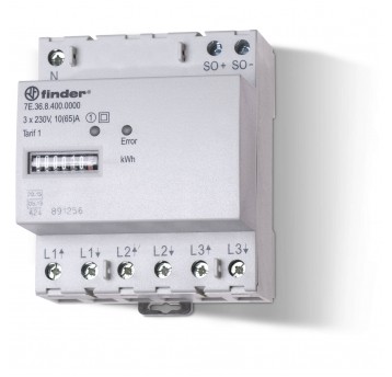 LICZNIK ENERGII ELEKTROMECHANICZNY2 TARYFOWY - 3FAZ. 10/65A -