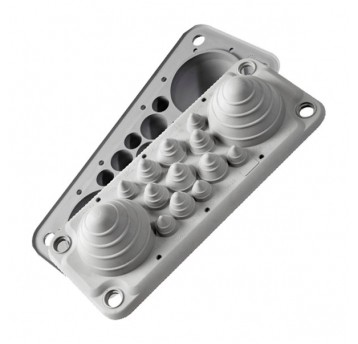 LMC14 PRZEPUST WIELOOTWOROWY IP 54 SZARY Z KOMPLETEM PINÓW