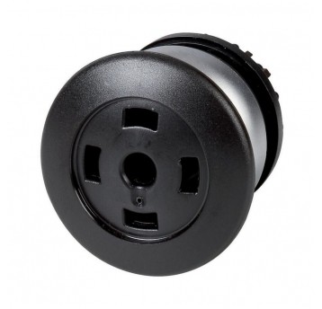 M22-DP-S-X Przycisk grzybkowy czarny,bez