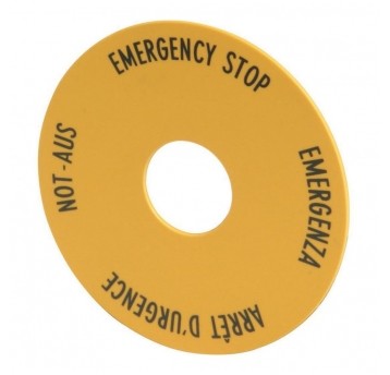 M22-XAK1 Tabliczka do przycisku bezpiec