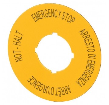 M22-XAK11 Tabliczka do przycisku bezpiec