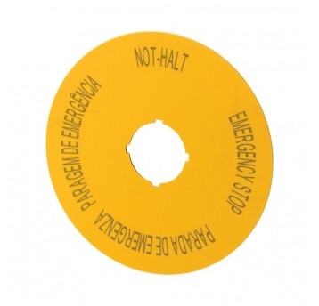 M22-XAK12 Szyld do przycisków awaryjnych