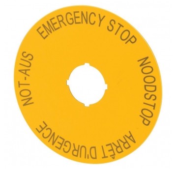 M22-XAK3 Tabliczka do przycisku bezpiec