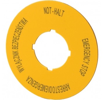 M22-XBK15 Szyld do przycisków bezpieczeń