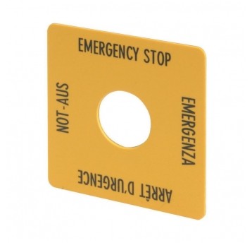 M22-XYK1 Tabliczka do przycisku bezpiec