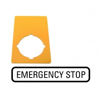 M22-XZK-GB99 Tabliczka do przycisku bezpiec