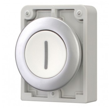 M30C-FD-W-X1 PRZYCISK 30mm PŁASKI BIAŁY PRZYCISK