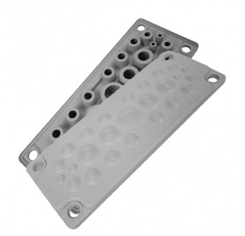 MC25 PRZEPUST WIEOLOOTWOROWY IP 65 SZARY Z KOMPLETEM PINÓW