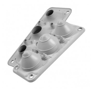 MC3/7 PRZEPUST WIELOOTWOROWA IP67 SZARA Z KOMPLETEM PINÓW