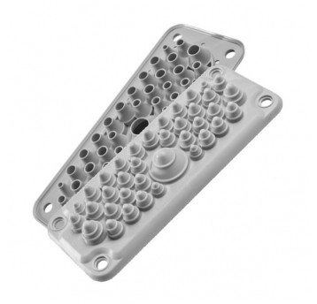 MC35/37 PRZEPUST WIELOOTWOROWY IP67 SZARY Z KOMPLETEM PINÓW