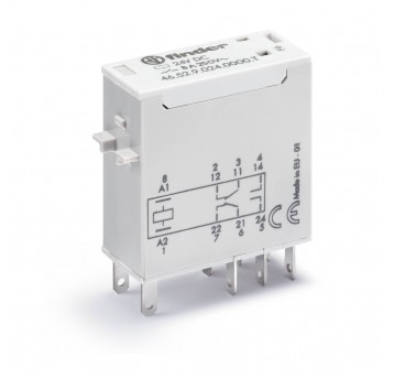 Miniaturowy przekaźnik przemysłowy 2 P; 8A; 24V DC;