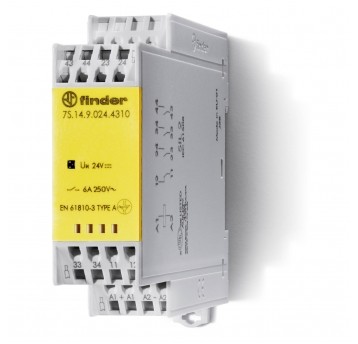 MODUŁOWY PRZEKAŹNIK BEZPIECZEŃSTWA 2Z + 2R