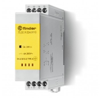 Modułowy przekaźnik z mechanicznie sprzężo