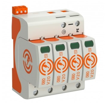 OGRANICZNIK PRZEPIĘĆ C TYP 2 4P 20kA 280V OGRANICZNIK PRZEPIĘĆ