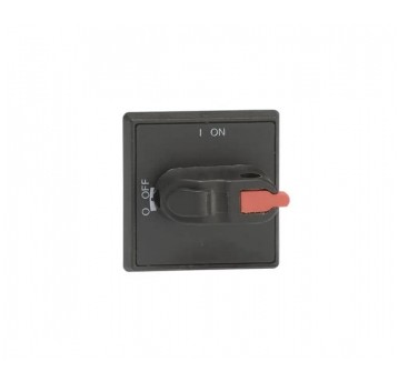 OHBS3AH Pokrętło wyboru czarne IP54 do OT16...125F, na wałek 6mm, oznaczenie: I-0, ON-OFF, blokada kłódkowa w pozycji OFF