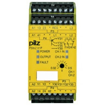 PNOZ X1P 0,5V/24-240VACDC 2N/O 1N/C 2SO